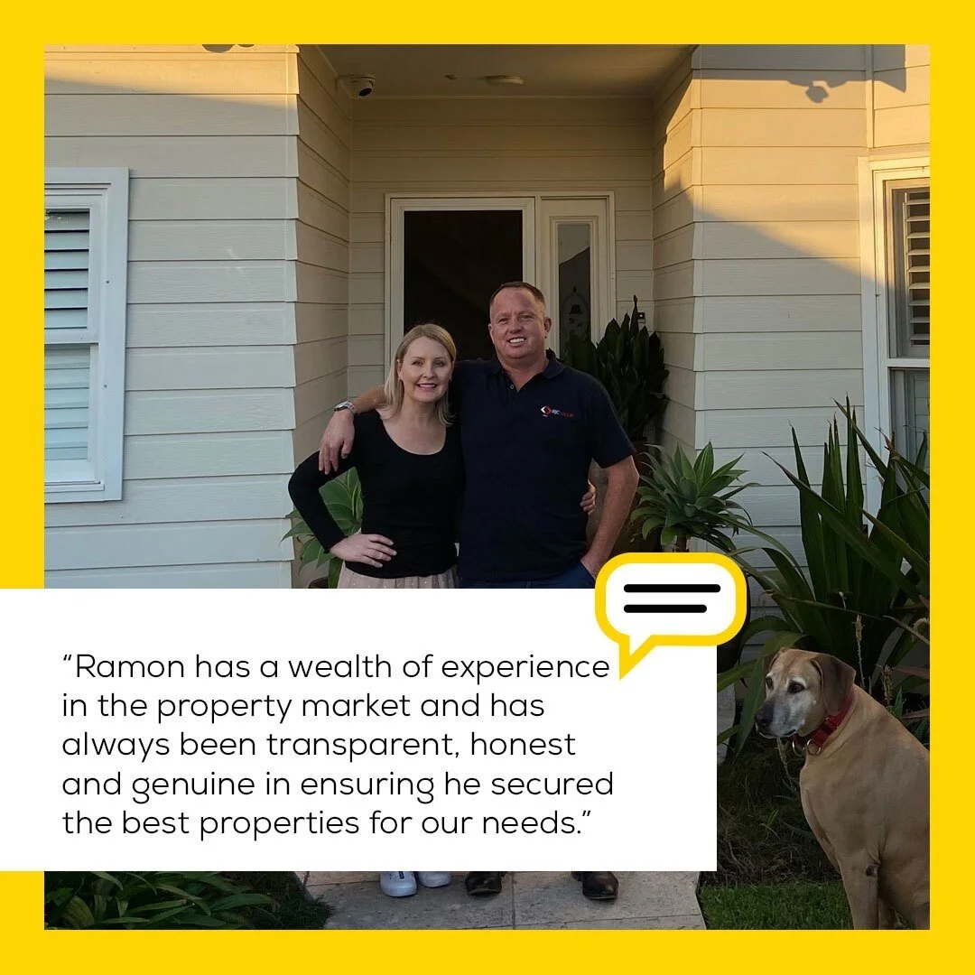 Cura Property buyers outside their new home