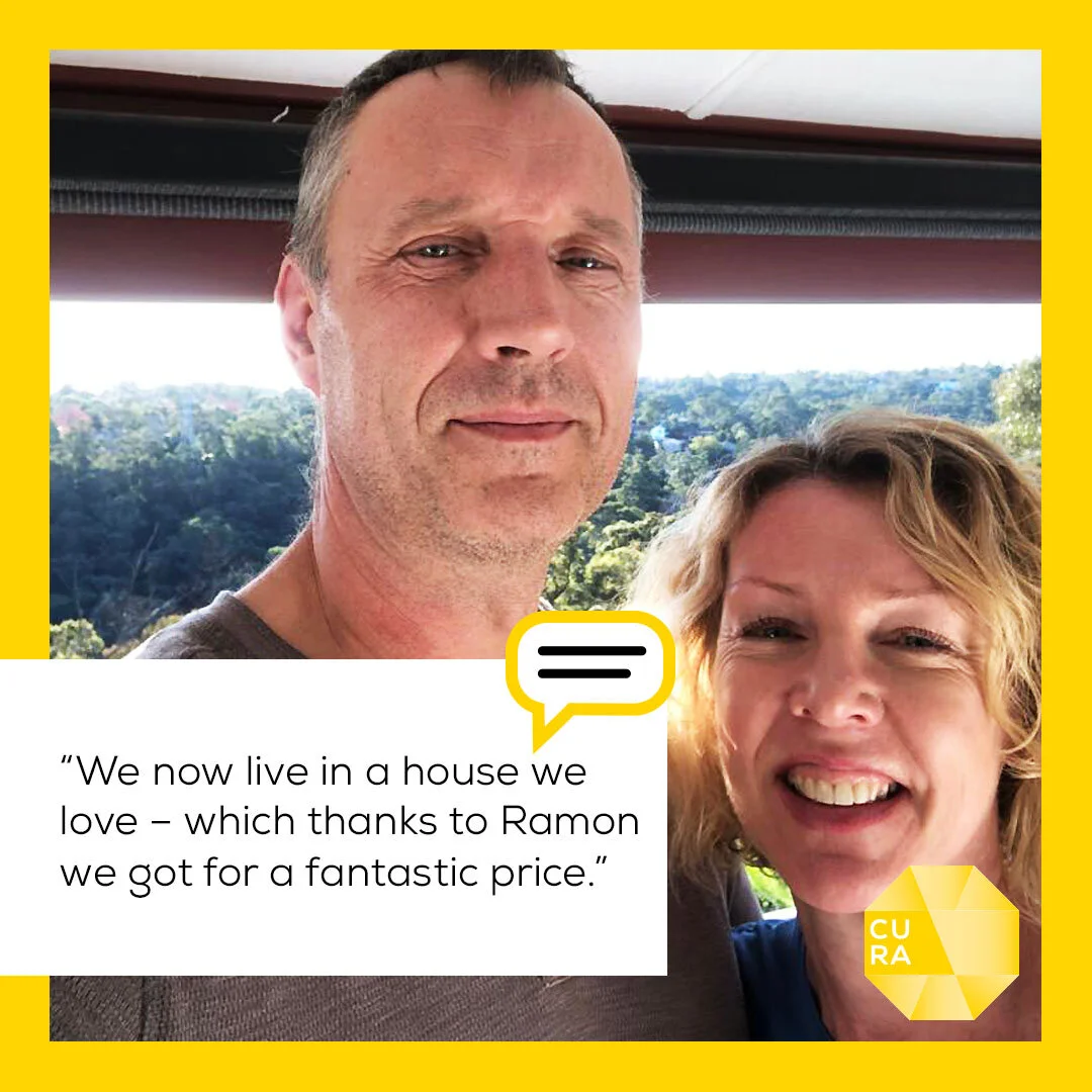 Claire and David after buying with Cura Property